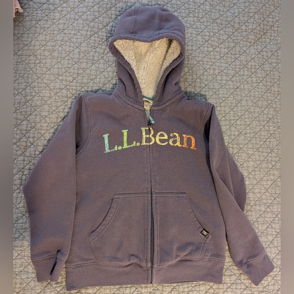 L.L. Bean Other - Kid's L.L.Bean Purple Sherpa Lined Jacket